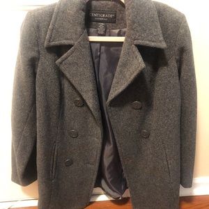Centigrade brand Womens XS gray pea coat